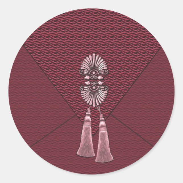Adesivo Elegante Ruby Red Tassel Stickers (Frente)