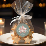 Adesivo Elegante Sage Green Rosa Dourado Star Christmas<br><div class="desc">Vinheta de Natal Clássica com Rosa Verde Elegante Personalizado,  com Estrela Dourada.</div>