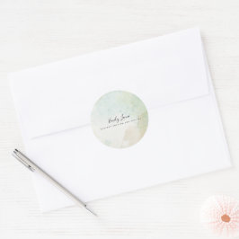 Adesivo Elegante Sage Green Watercolor