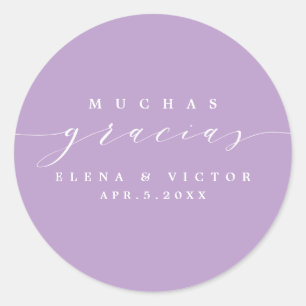 ADESIVO ELEGANTE SCRIPT MUCHAS GRACIAS OBRIGADO, STICKER