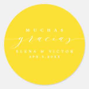 ADESIVO ELEGANTE SCRIPT MUCHAS GRACIAS   OBRIGADO, STICKER
