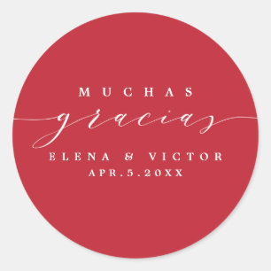 ADESIVO ELEGANTE SCRIPT MUCHAS GRACIAS   OBRIGADO, STICKER