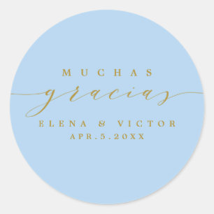 ADESIVO ELEGANTE SCRIPT MUCHAS GRACIAS OBRIGADO, STICKER