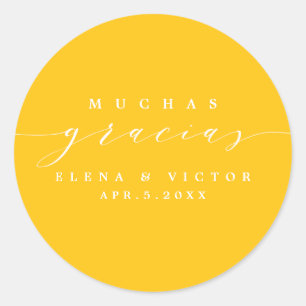 ADESIVO ELEGANTE SCRIPT MUCHAS GRACIAS   OBRIGADO, STICKER