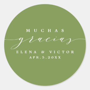 ADESIVO ELEGANTE SCRIPT MUCHAS GRACIAS   OBRIGADO, STICKER