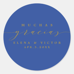 ADESIVO ELEGANTE SCRIPT MUCHAS GRACIAS OBRIGADO, STICKER