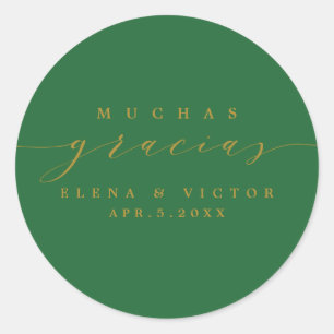 ADESIVO ELEGANTE SCRIPT MUCHAS GRACIAS   OBRIGADO, STICKER