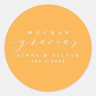 ADESIVO ELEGANTE SCRIPT MUCHAS GRACIAS   OBRIGADO, STICKER