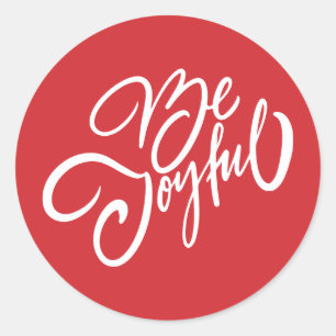 Adesivo Elegante Seja Joyful Holiday Design