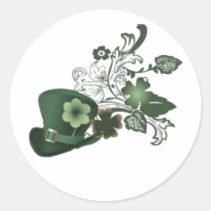 Adesivo Elegante Shamrock Hat