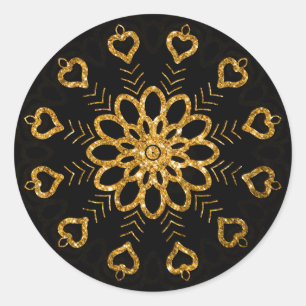 Adesivo Elegante Snowflake Floral Mandala Stickers