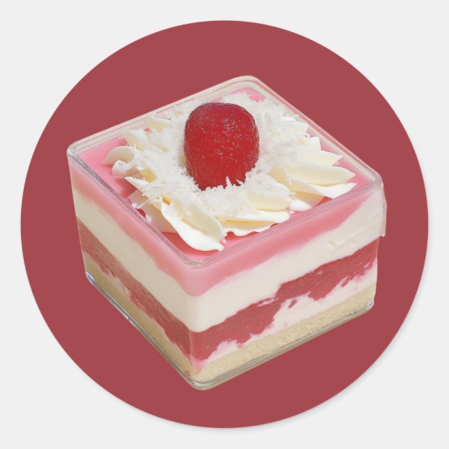Adesivo Elegante Strawberry Mousse (Frente)