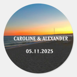 Adesivo Elegante Summer Ocean Sunset Tropical Beach Hawaii