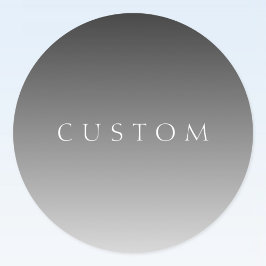 Adesivo Elegante texto em gradiente ombre cinza moderno si