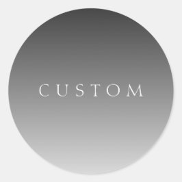 Adesivo Elegante texto em gradiente ombre cinza moderno si