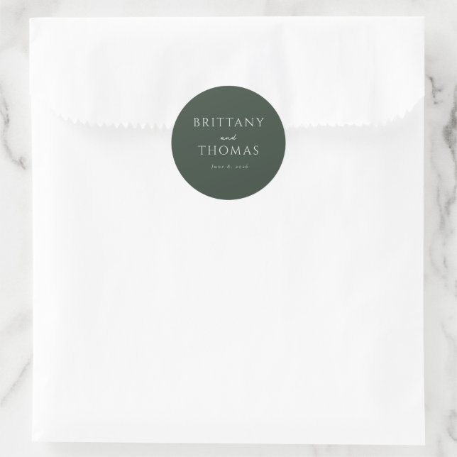 Adesivo Elegante Tipografia Verde (Bolsa)