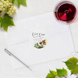 Adesivo Elegante Vino Antes dos Votos Degustação de Vinho