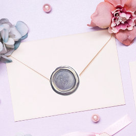 Adesivo Elegante Vintage Classy Inicializa Casamento de La