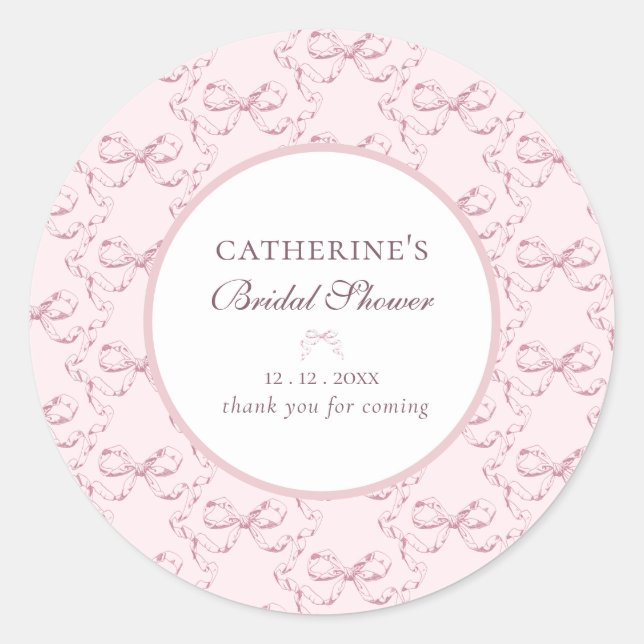 Adesivo Elegante Vintage Feminina Préppy Arcos Rosa Obriga (Frente)