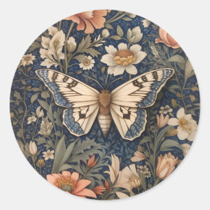 Adesivo Elegante Vintage Moth William Morris Inspirou