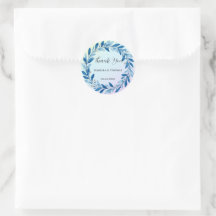 Elegante Vitória Azul Naval Floral Botânico Daisy