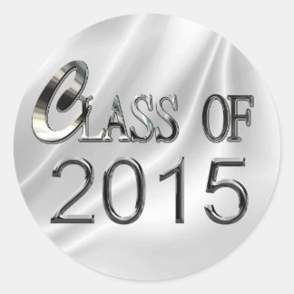 Adesivo Elegante White Satin Classe De 2015 Formandos