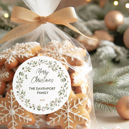 Adesivo Elegante Winter Greenery Wreath