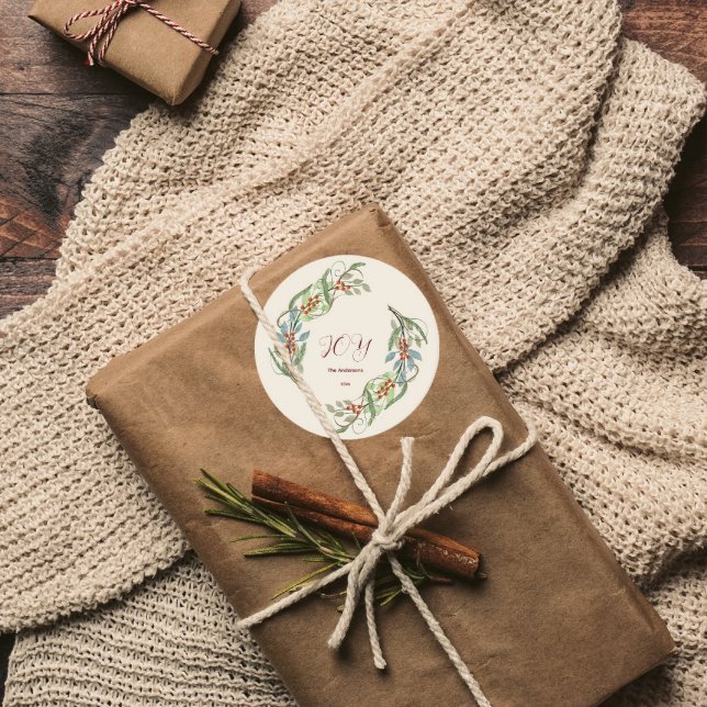 Adesivo Elegante Wreath Joy (Criador carregado)
