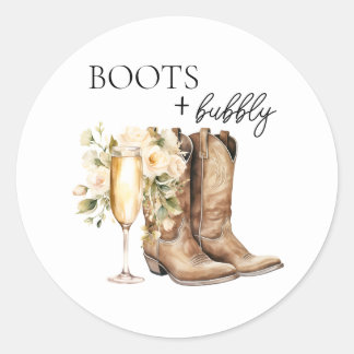Adesivo Elegantes Botas e Brinde de Chuveiro de Noiva Ades