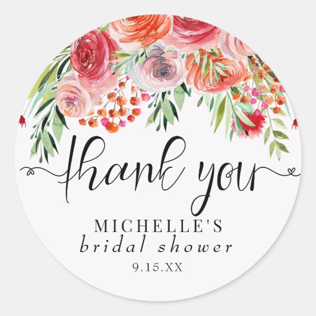 Adesivo Elegantes Flores Silvestres | Boho Obrigada (Frente)