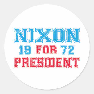 Adesivo Eleição 1972 de Nixon