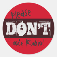 Eleição 2016 Por favor, não vote Rubio qualquer te