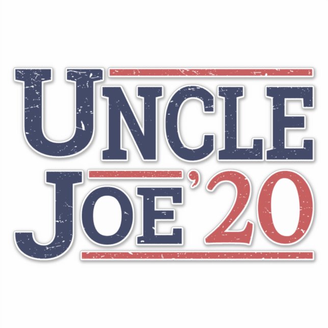 Adesivo Eleição 2020 - Tio Joe (Frente)