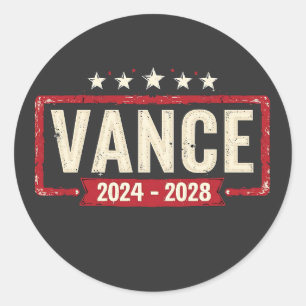 Adesivo Eleição De Jd Vance Trump 2028 Presidente Votação