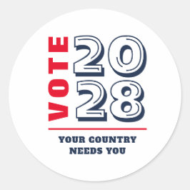 Adesivo Eleição Democrática Republicana Conservadora