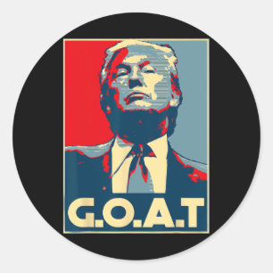 Adesivo Eleição do Dedo Médio Trump Goat 2024 Republicano