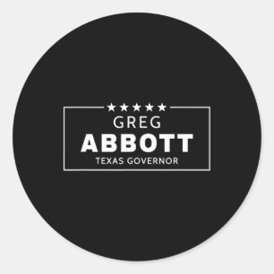 Adesivo Eleição Greg Abbott Governador Texas Republicano V