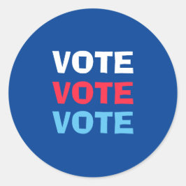 Adesivo Eleição Política Do Voto Vermelho Branco E Azul