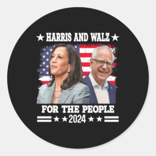 Adesivo Eleição Walz 2024 Kamala Harris Tim Waltz