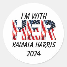 Adesivo Eleições 2024 em Kamala Harris nos EUA