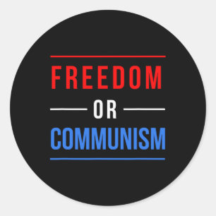 Adesivo Eleições Engraçadas Pela Liberdade Ou Comunismo 20