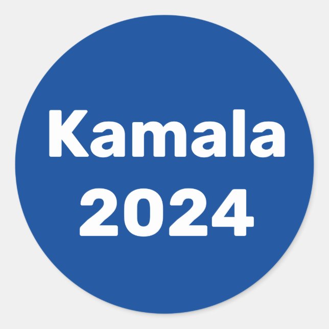 Adesivo Eleições Presidenciais De Kamala 2024 (Frente)