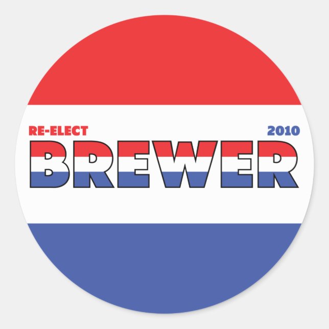 Adesivo Eleições Red White e Blue (Frente)