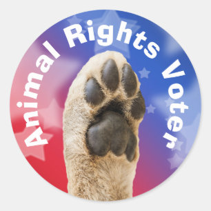 Adesivo Eleitor dos Direitos dos Animais