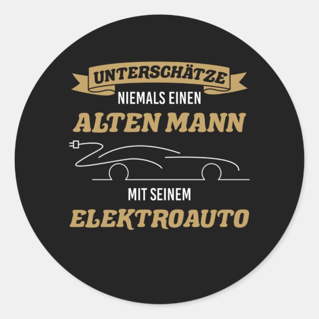 Adesivo Elektroauto Elektro Automobilizista Para Mobilidad (Frente)