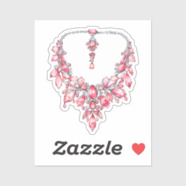 Adesivo Elementos de Coquete de Aquarela