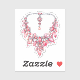 Adesivo Elementos de Coquete de Aquarela