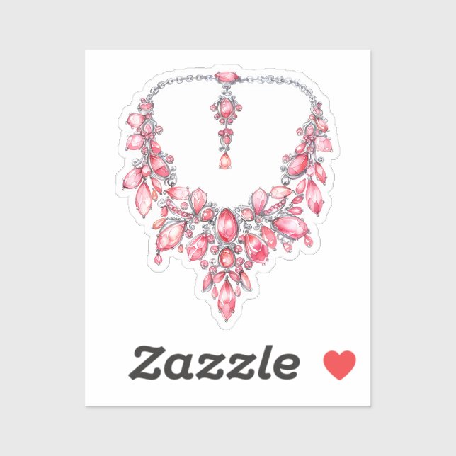 Adesivo Elementos de Coquete de Aquarela (Folha)