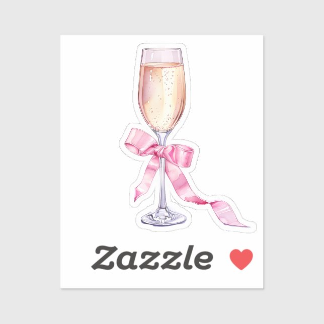 Adesivo Elementos de Coquete de Aquarela (Folha)