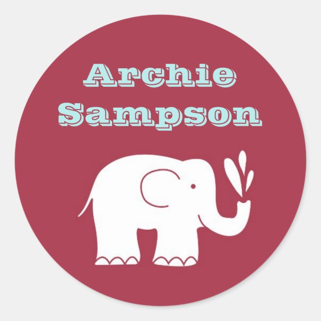 Adesivo Elephant Circus Sticker (Frente)
